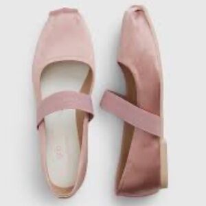 NWOT Gap X LoveShackFancy Satin Ballet Slippers